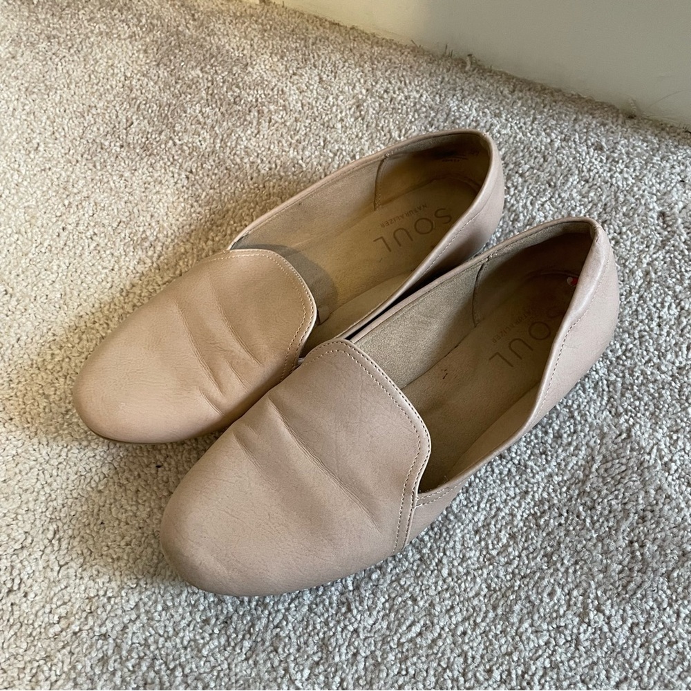 Tan loafers